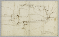 214258 Plattegrond van de stad Utrecht met directe omgeving; met weergave van wegen, watergangen, enkele kloosters en ...